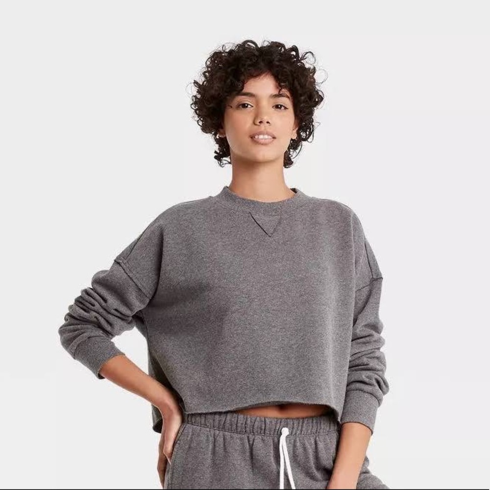 Cropped grey sweatshirt | Colsie at Target